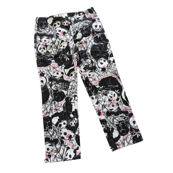 Lilly Pulitzer WWF Pandamonium Panda Print Cropped Resort Fit Pants RARE size 4 - Picture 1 of 7